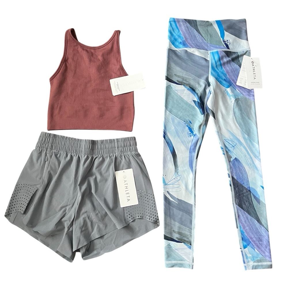 Athleta Tank, Leggings, and Shorts Bundle